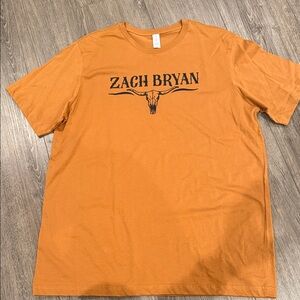 Zach Bryan Orange Graphic Crewneck T-Shirt